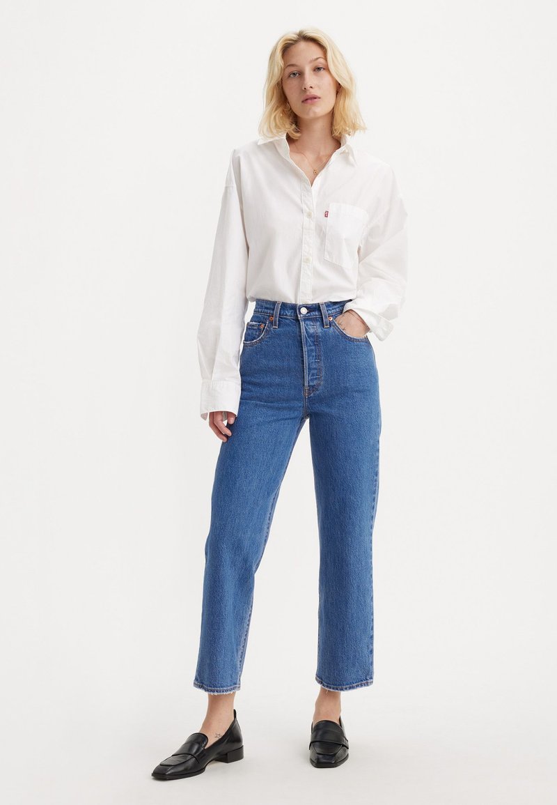 Levi's® RIBCAGE STRAIGHT ANKLE - Džíny Straight Fit - jazz pop
