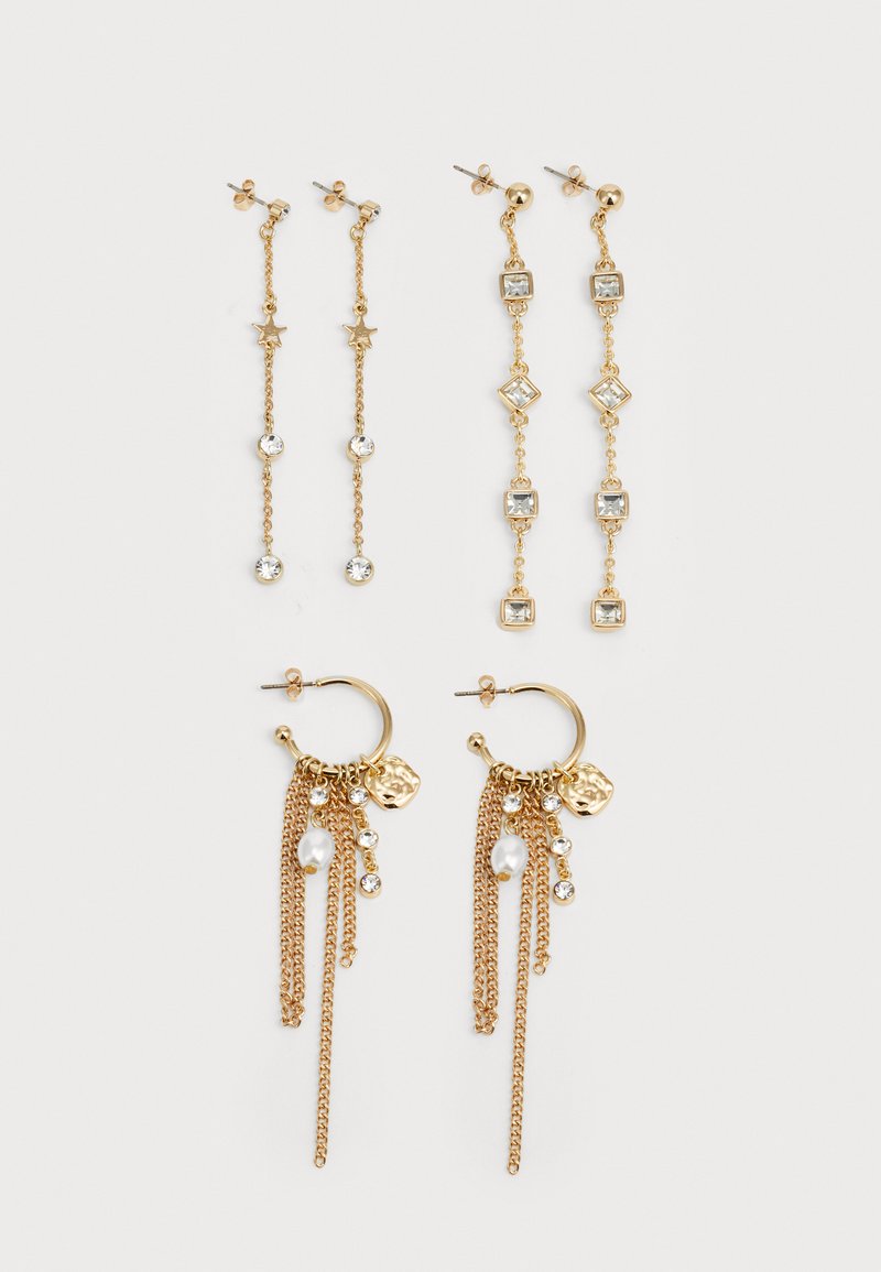 Even&Odd 3 PACK - Boucles d'oreilles - shiny gold-coloured/doré ...