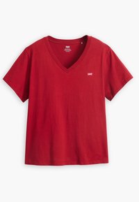 PERFECT V NECK TEE - Navadna majica - sundried tomato