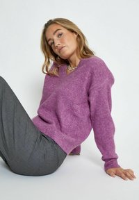 Desires GEA V-NECK - Džemperis - bodacious pink