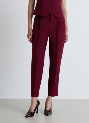 Calliope PANTALONE LUNGO TINTA UNITA - Pantaloni - bordeaux