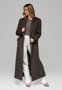 Ombre Klassisk frakke - coffee