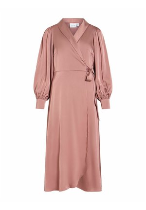 VILA, VIENNA RAVENNA ANKLE WRAP DRESS-NOOS/DC - Cocktailkjole / festkjole - nostalgia rose