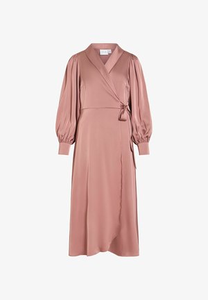 VILA, VIENNA RAVENNA ANKLE WRAP DRESS-NOOS/DC - Cocktailkjole / festkjole - nostalgia rose