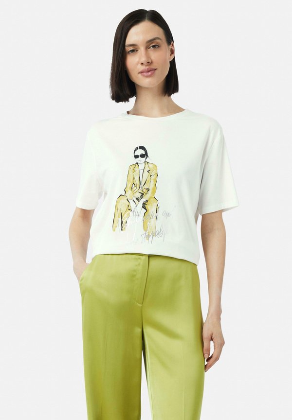 MIT FRONT - T-Shirt print - weiß