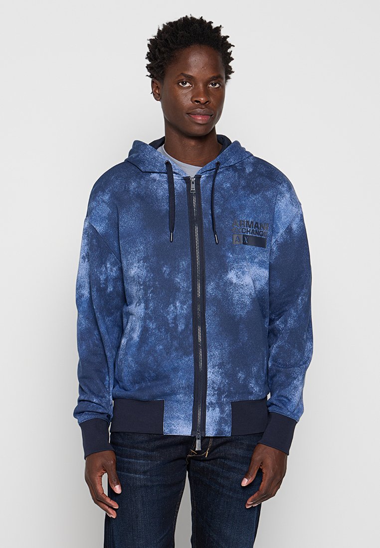 Armani Exchange Sweater met rits blauw Armani Exchange Sweater met rits blauw