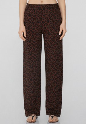 Pantaloni - braun y stampa savage brown