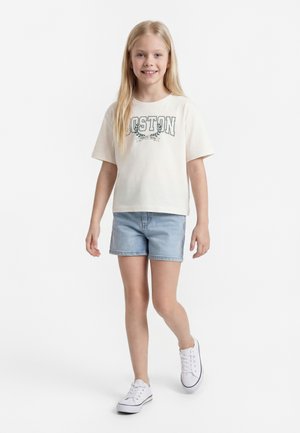 Name it NKFNULSA REG - Nyomott mintás póló - cloud dancer