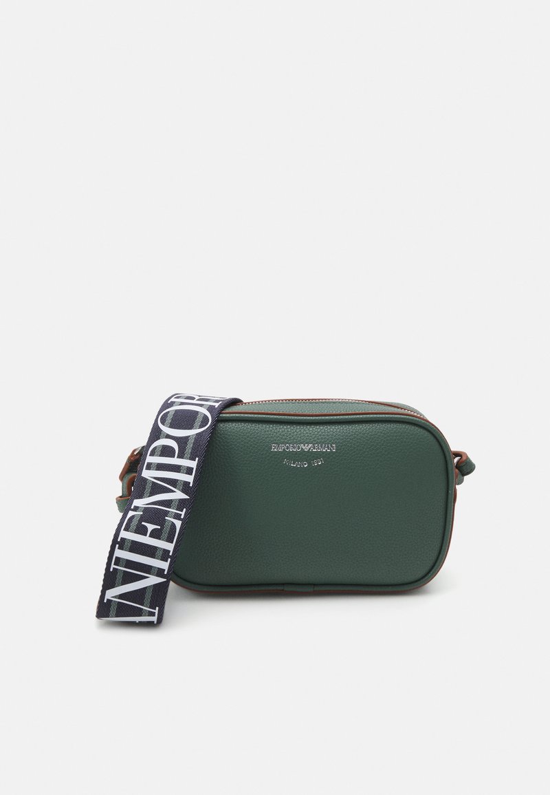 Emporio Armani CAMERA CASE Across body bag dark green/camel/dark green Zalando.co.uk