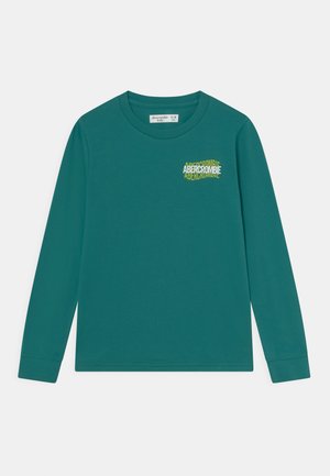 MULTIHIT PRINT LOGO - Maglietta a manica lunga - teal