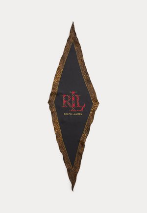 PLAID LOGO SILK DIAMOND SCARF - Fular - black