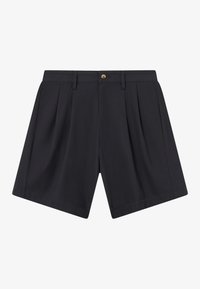 DOUBLE PLEATED UNISEX - Rövidnadrágok - black