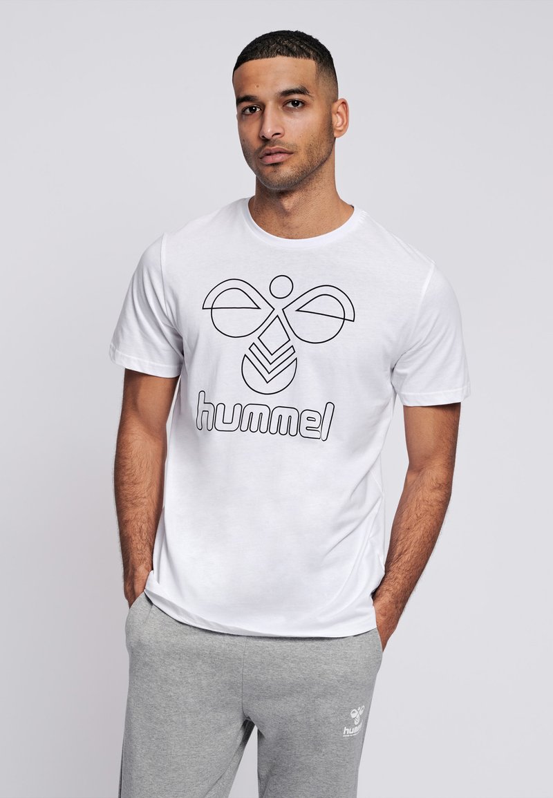 T-Shirt Hummel HmlPeter - Maglia In Cotone Con Stampa Logo Ape, Vestibilità Regolare, Uomo E Donna - Foto 5