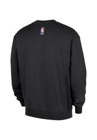 Sweat-shirt noir à manches longues vu de dos avec un petit logo NBA centré près de l'encolure.
