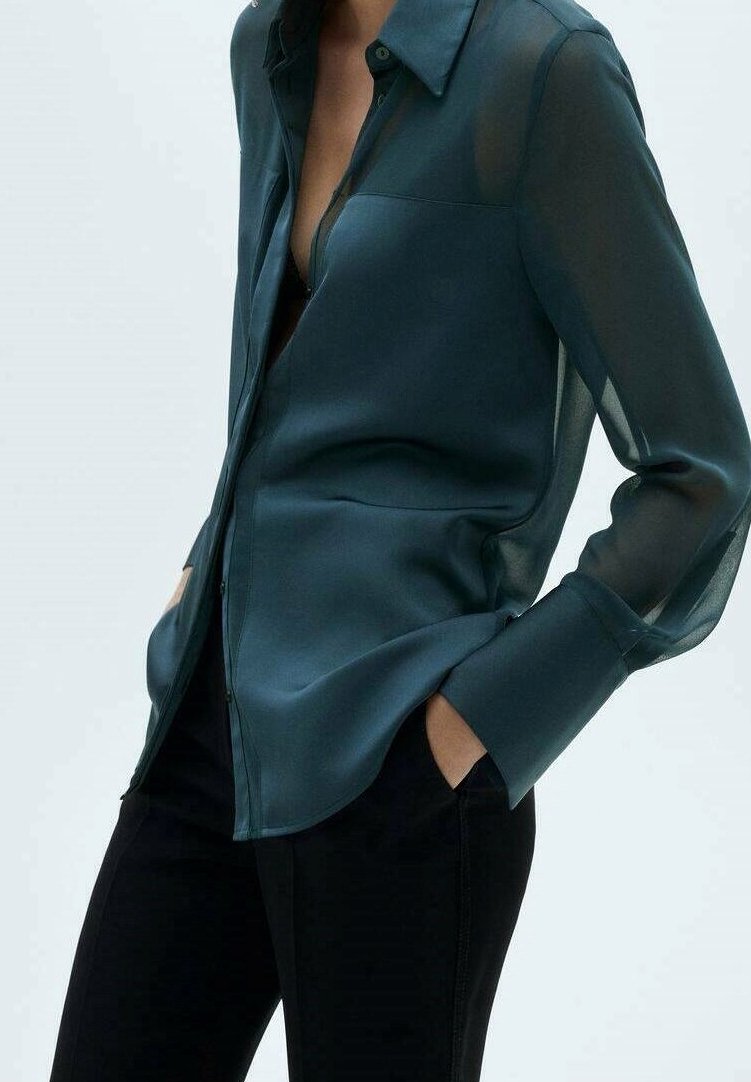 Mango Blusa - dark blue