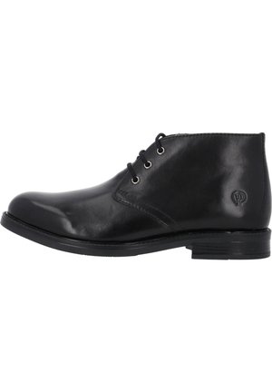 Schnürstiefelette - schwarz