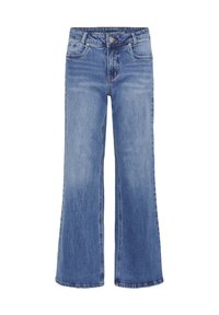 LOUIS HIGH WIDE - Straight leg jeans - medium blue wash