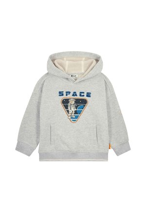 Steiff, SWEATSHIRT OFF TO THE MOON - Hoodie - drizzle melange