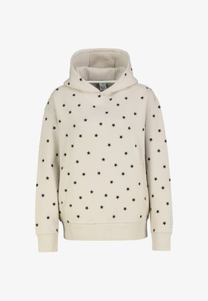 Eight 2 Nine, EIGHT 2 NINE HOODIE ALLOVER BESTICKT - Kapuzenpullover - light beige
