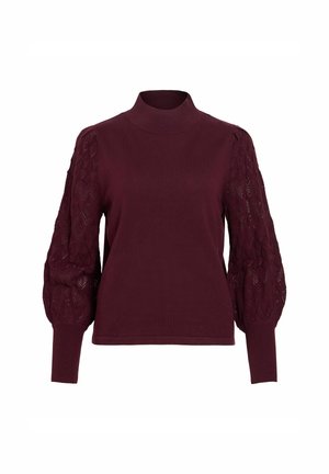 VILA, KNITTED PULLOVER VIAILA POINTELLE - Pullover - winetasting