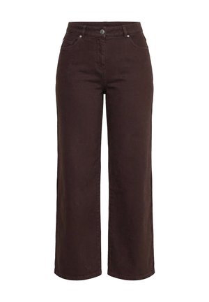 Ulla Popken, BROWN DENIM MARY FIT JEANS - Vaqueros rectos - dark taupe