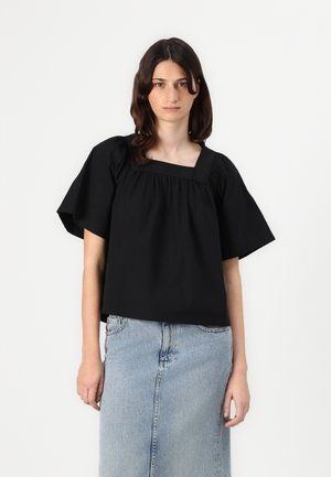 VILA VIJUNE SQUARE NECK - Bluse - black