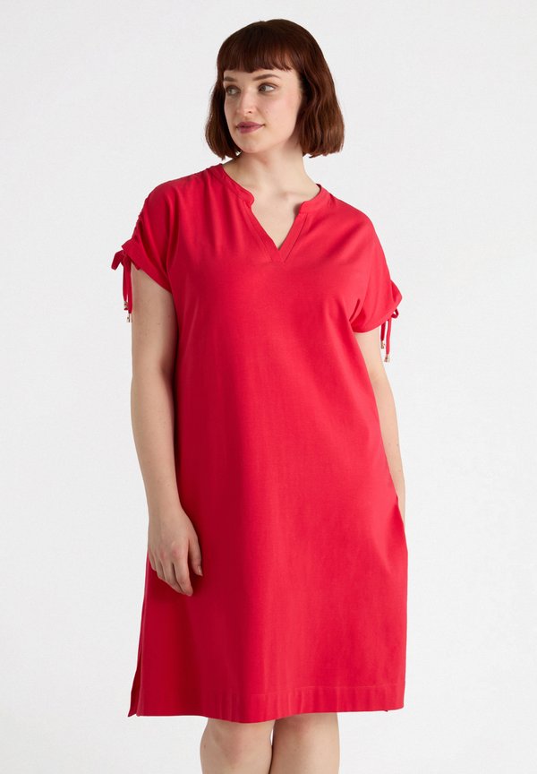 Jerseykleid - rosso