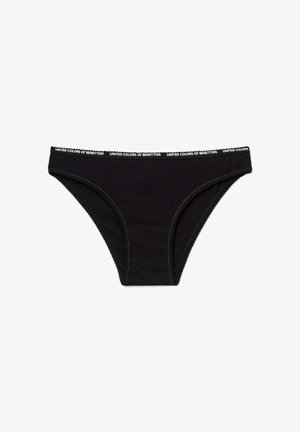 United Colors of Benetton, WITH EXPOSED ELASTIC WAISTBAND - Slip - black