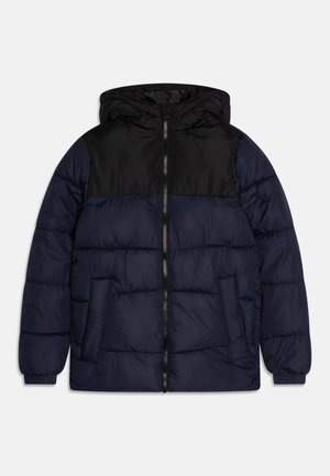 JJCHILI PUFFER HOOD - Winter jacket - dunkelblau