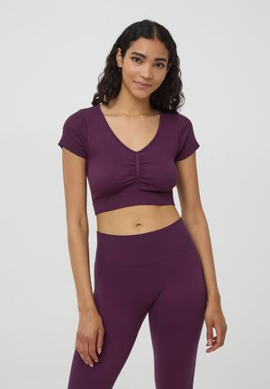 Terranova SEAMLESS - T-shirt basic - viola scuro