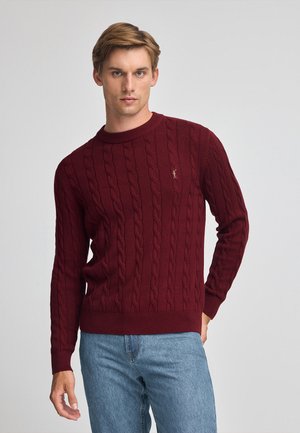 Strickpullover - garnet