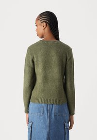 JDY JDYSILJA O-NECK - Jersey de punto - winter moss