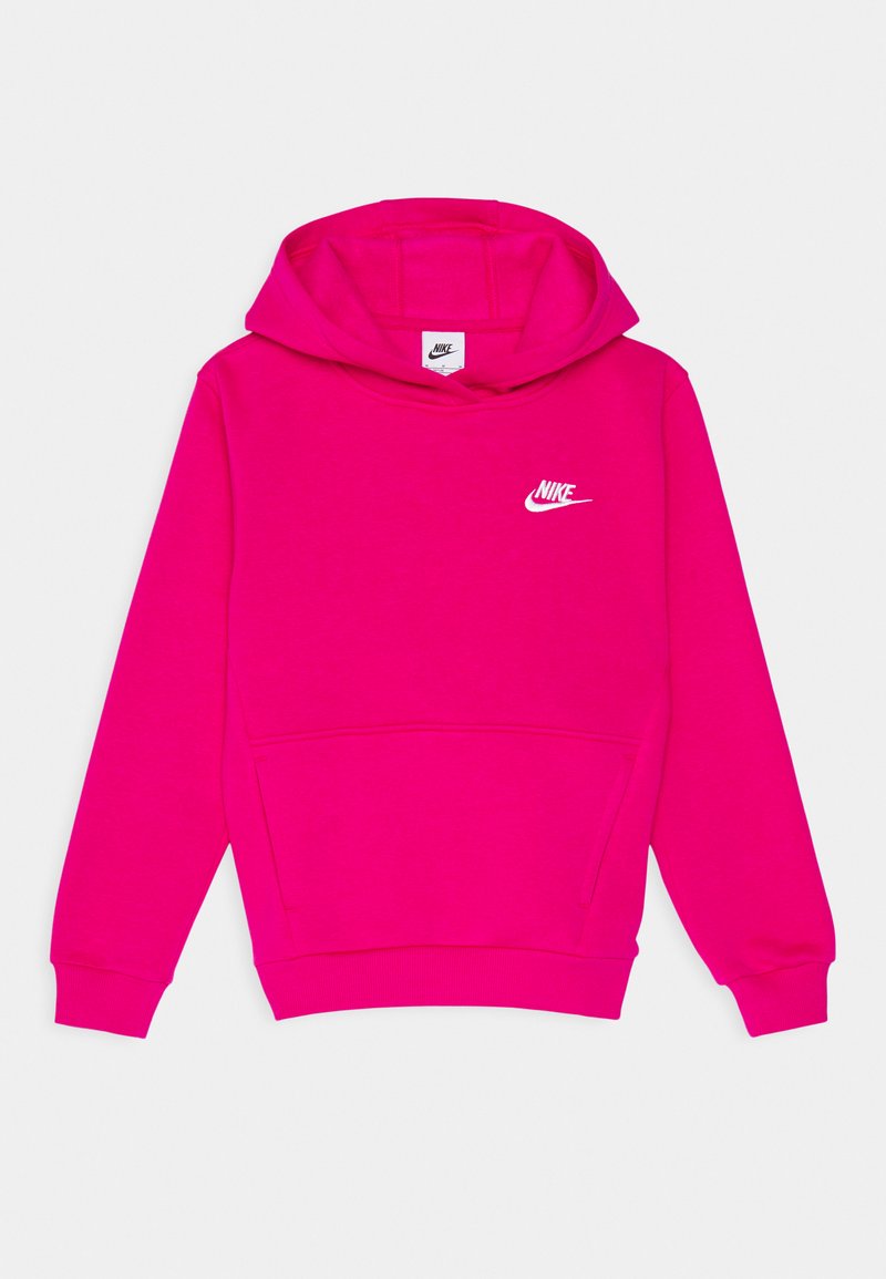 Nike Sportswear - CLUB UNISEX - Hoodie - fireberry/white, Vergroten