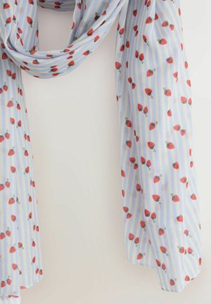 Next, LIGHTWEIGHT SCARF - Šál - blue striped strawberry