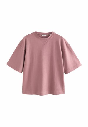 SHORT SLEEVE SOFT TOUCH PEACHED FEEL HEAVYWEIGHT - T-paita - blush pink