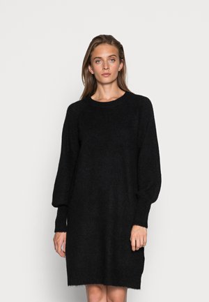 SLFLULU DRESS O NECK - Robe pull - black