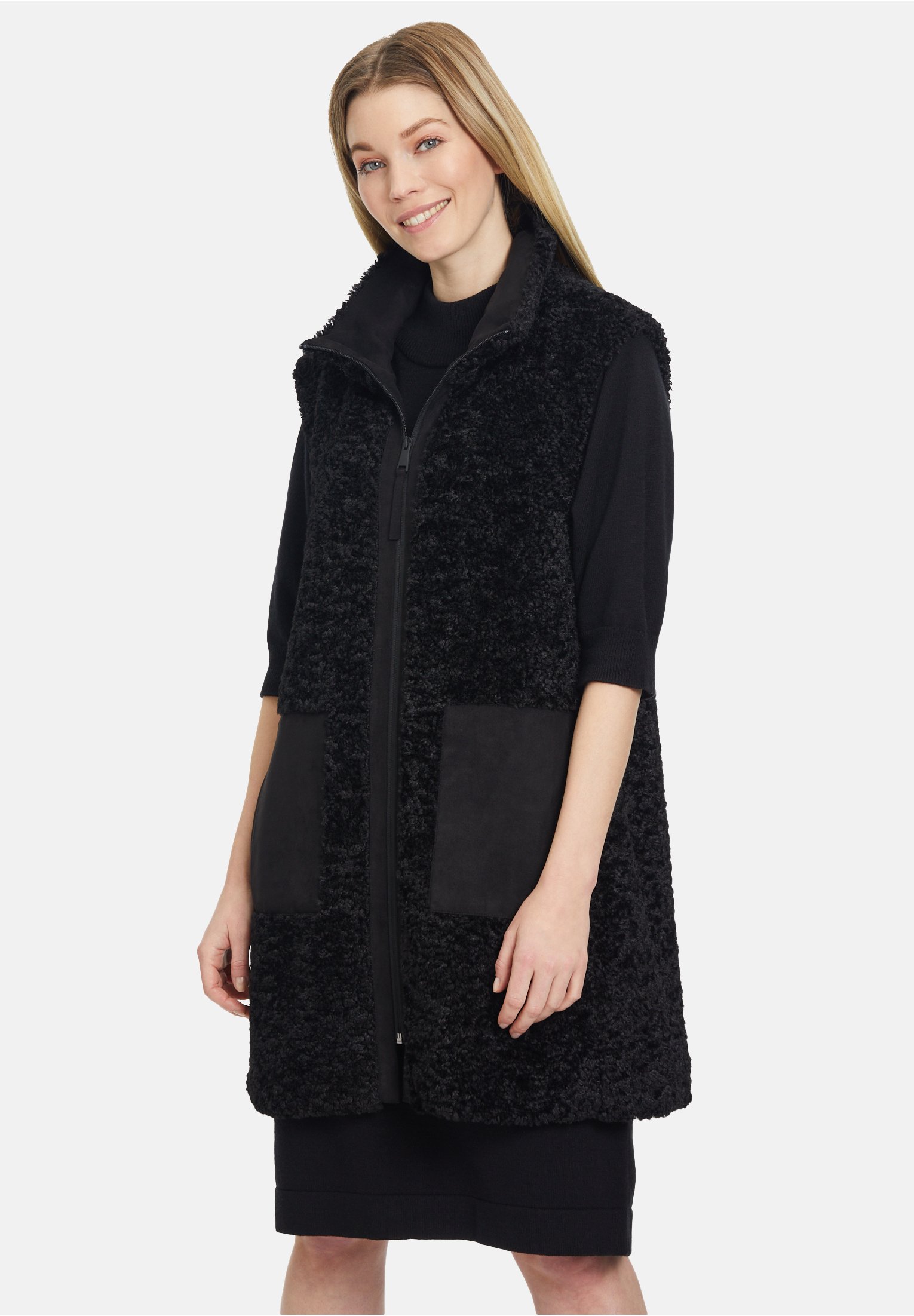 Chemisier Betty Barclay En Soie Et Lin - Jaune Sans Manches - Taille 42FR/14UK/40D - Très Bon état