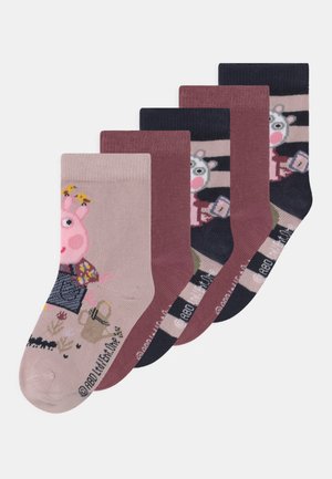 NMFPEPPAPIG DABBY SOCK 5 PACK - Strumpor - violet ice