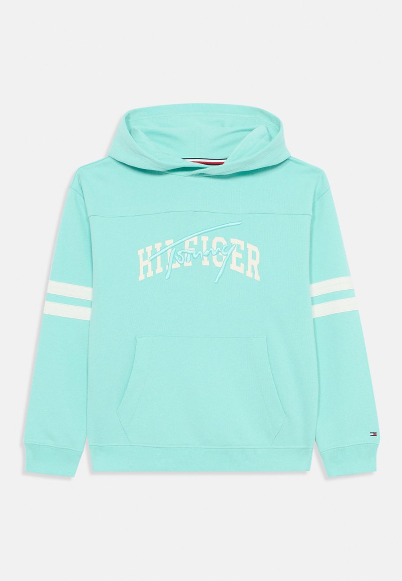 Tommy Hilfiger MIXED GRAPHIC HOODIE UNISEX - Jersey con capucha - menthol