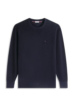 Tommy Hilfiger, ESSENTIAL STRUCTURE CREW NECK - Striktrøje - desert sky