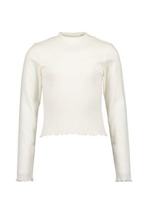 Blue Seven LANGARM MIT STEHKRAGEN - Strickpullover - weiss