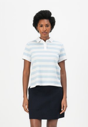 ASHBOURNE STRIPE  - Polo shirt - breeze blue/white