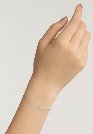 FLAT CHAIN S - Armband - silver-coloured