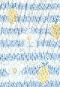 JoJo Maman Bébé LEMON DAISY EMBROIDERED - REGULAR FIT - Kardigán - blue