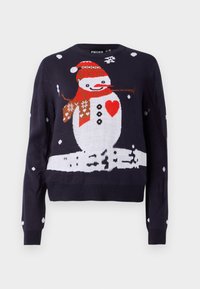 PCJOLLY XMAS O NECK PULLOVER - Pulover - sky captain