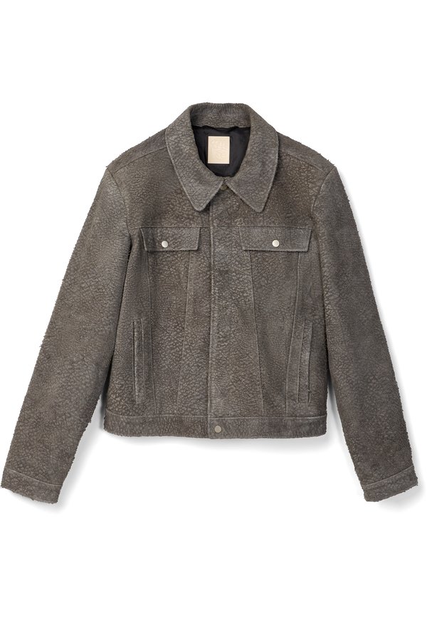 Leather jacket - mittelgrau2