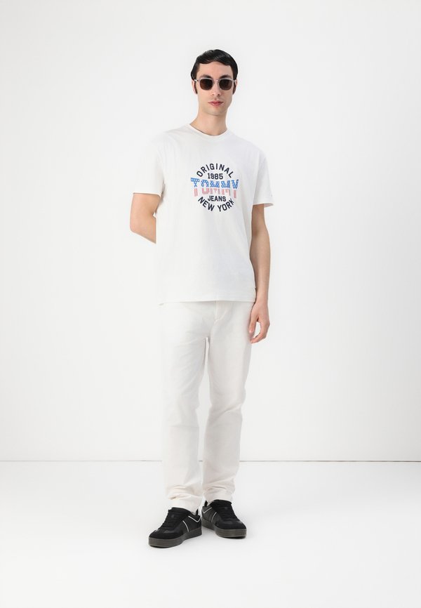 USA CIRCLE GRAPH TEE - Print T-shirt - ecru3