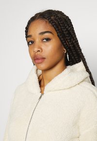 Pieces PCCARLI ZIP HOODIE - Casaco polar - birch