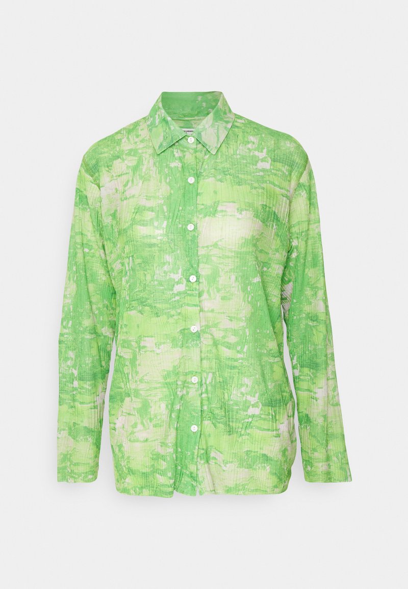 Henrik Vibskov Overhemdblouse groen Henrik Vibskov Overhemdblouse groen