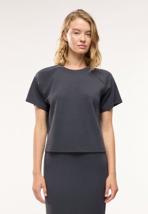 Terranova, T-SHIRT TINTA UNITA - T-shirt basic - antracite